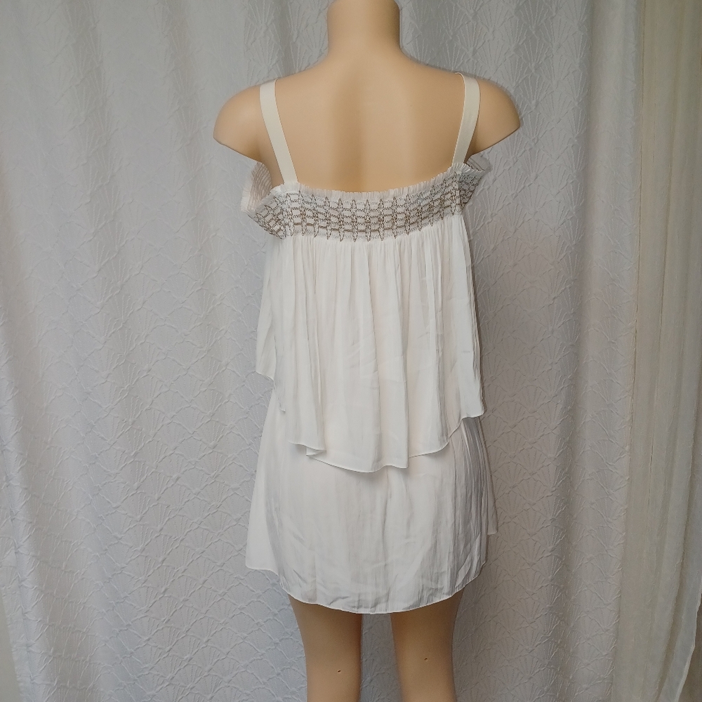 Ramy Brook  Women Dress Size XS Cream white  Off-Shoulder Dress Mini - Picture 5 of 14